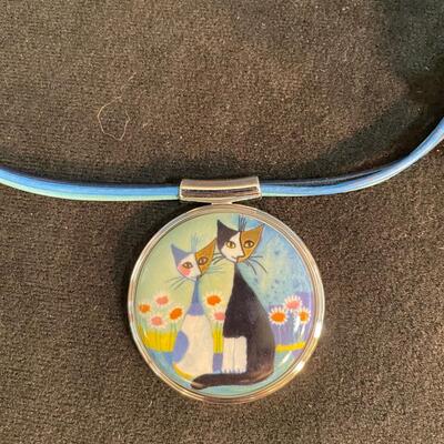 Lot 195 Cat Lot #7. w/Laurel Burch & Goebel Items