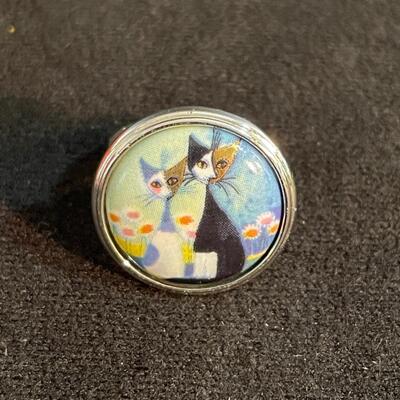 Lot 195 Cat Lot #7. w/Laurel Burch & Goebel Items