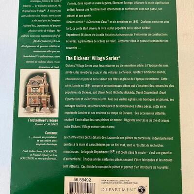 Department 56 ~ Fred Holiwells House