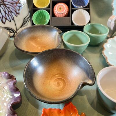 Handmade Hand painted and other shaped Ceramic dishes