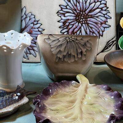 Handmade Hand painted and other shaped Ceramic dishes