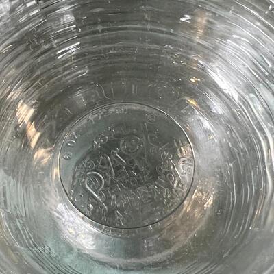 French Glass ware, Duralux, Arcoroc, set of  Pyrex bowls, leaf Serving plate
