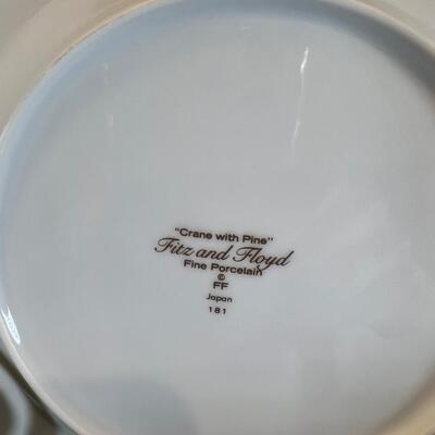Meryl Urdang layered Silk Rose glass plate, Fine unmatched floral china cups