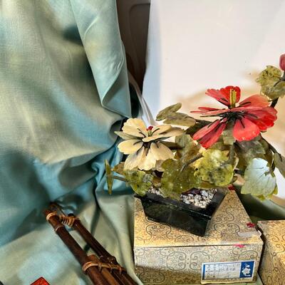 Ginko and Jade trees Oriental collectibles