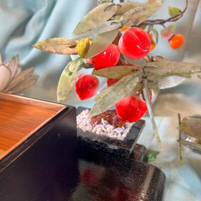 Ginko and Jade trees Oriental collectibles