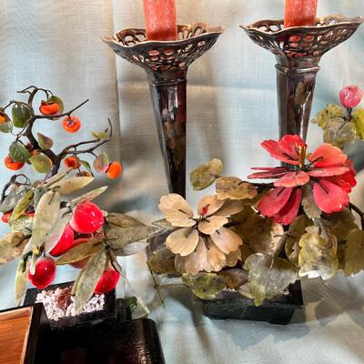 Ginko and Jade trees Oriental collectibles