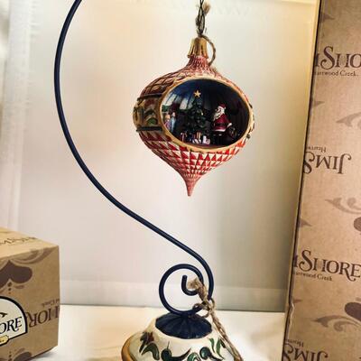 Jim Shore New in Box Disney Christmas ornament with Diarama, and musical Holder