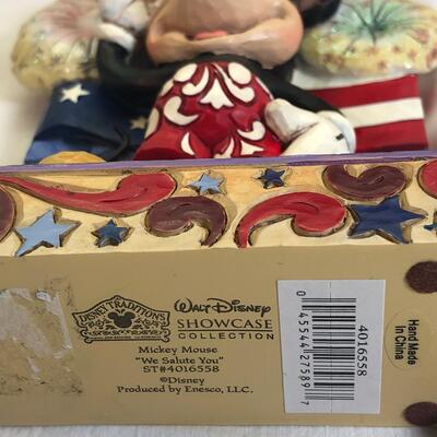 Jim Shore New in Box  Walt Disney Showcase Collection  "Mickey we Salute you"