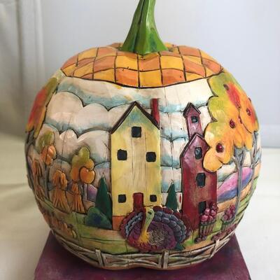 Jim Shore Count Your Blessings Pumpkin: 118757. Heartwood Creek Collection