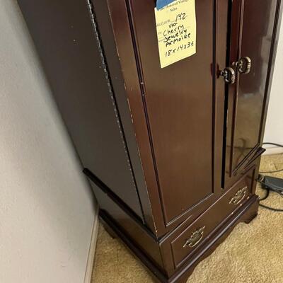 Solid Cherry  wood Jewelry Armoire Contents not included