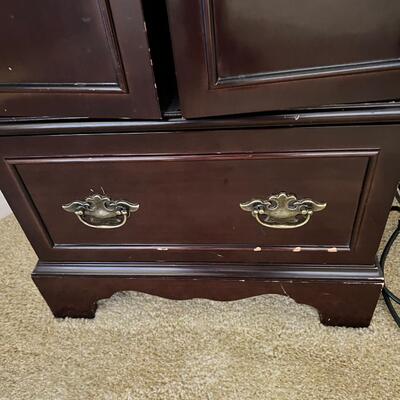 Solid Cherry  wood Jewelry Armoire Contents not included