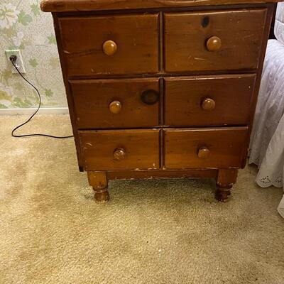 Country Night Stand #2  Cherry Wood 3 Drawer