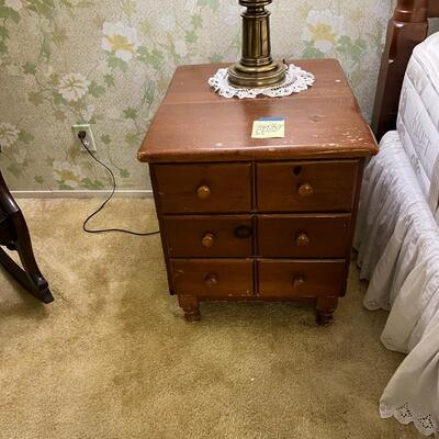 Country Night Stand #2  Cherry Wood 3 Drawer