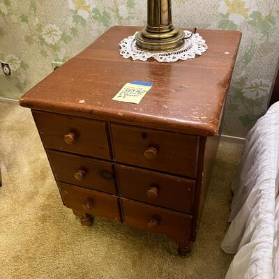 Country Night Stand #2  Cherry Wood 3 Drawer