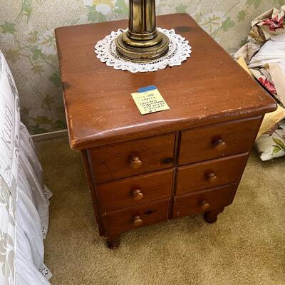 Country Night Stand #1 Cherry Wood 3 Drawer