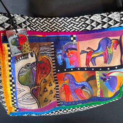 Lot 205. White Elephant & Laurel Burch Tote
