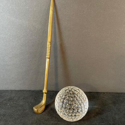 Lot 213. Waterford Crystal Golf Ball Paperweight