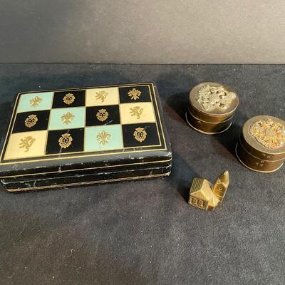 Lot 215  Vintage Leather Box