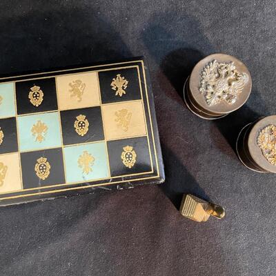 Lot 215  Vintage Leather Box