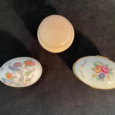 Lot 217. Three Trinket dishes