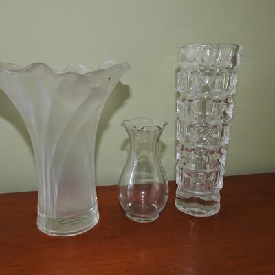Trio of vases