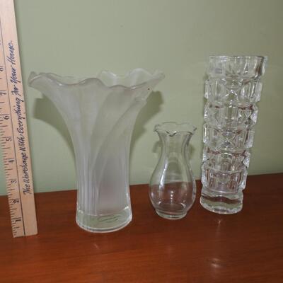 Trio of vases
