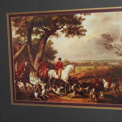 Beautiful large hunt scene print