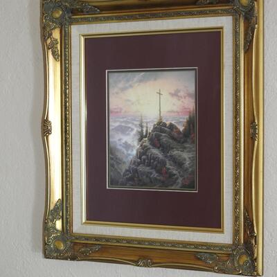Thomas Kinkade print  lamplight manor