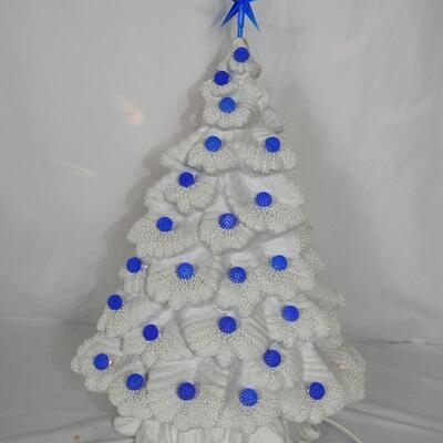 Ceramic lighted Christmas tree