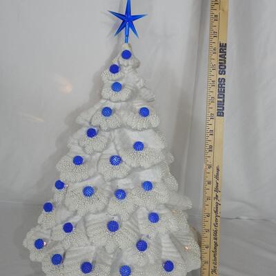 Ceramic lighted Christmas tree