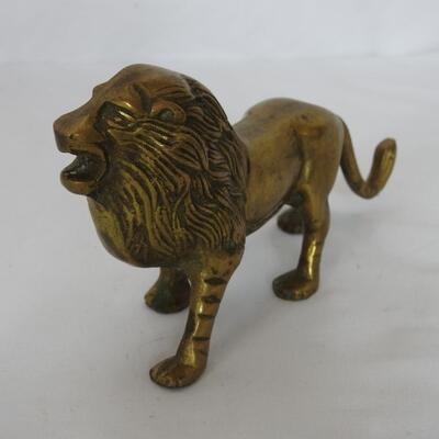 Solid brass lion