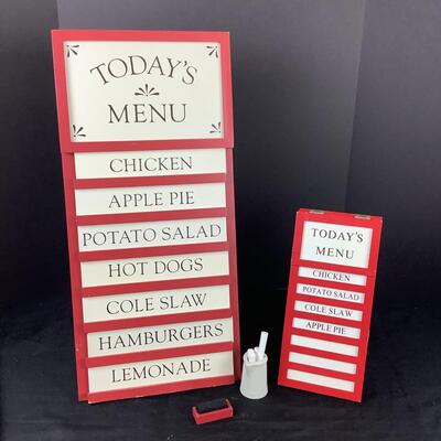 5147 Small & Large Chalkboard Menu