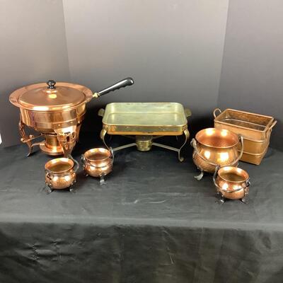 5157 Assorted Copper Cookware & German Copper Pots