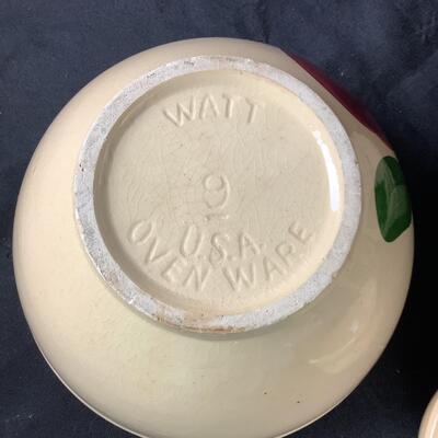 5159 Set of 5 Antique Watt Mixing Bowls