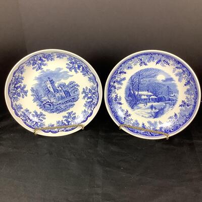 5161 4 Spode Blue Room Collection Plates