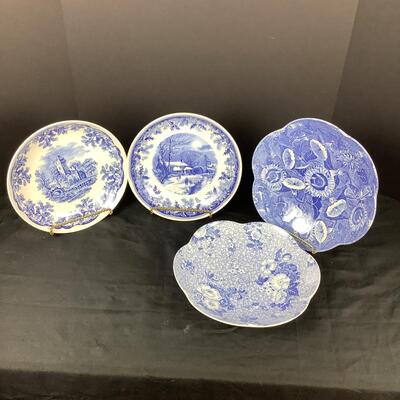 5161 4 Spode Blue Room Collection Plates
