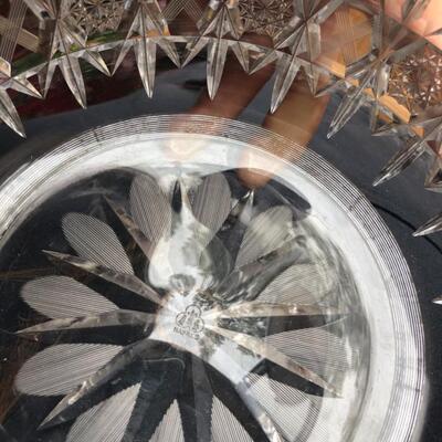 American Brilliant Cut Glass Bowl Signed Hawkes