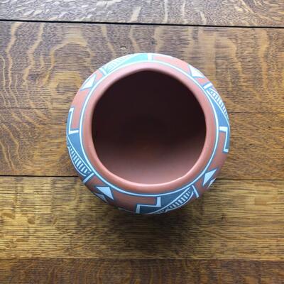 Native American Pottery Vase - Signed