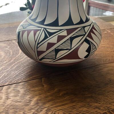 Native American Vase - Signed