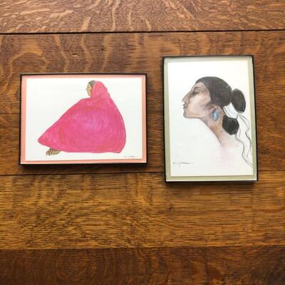 Original R.C. Gorman Drawings - Signed