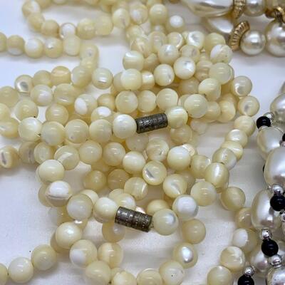 LOT 8R: Pearl & Bead Necklace Collection
