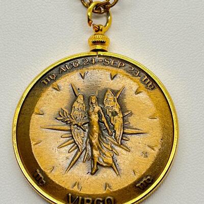 LOT 32: Large Virgo Medallion  w/24
