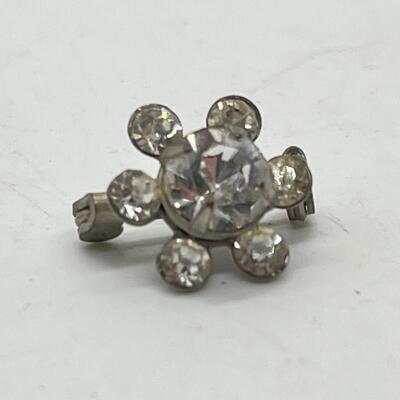 LOT 39: Five Pins/Brooches - One with Loose Stones