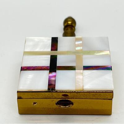 LOT 42: Vintage Goldtone Pocket Ashtray