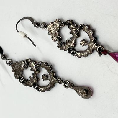 LOT 44:  Vintage Earrings - Pierced and Clip-On