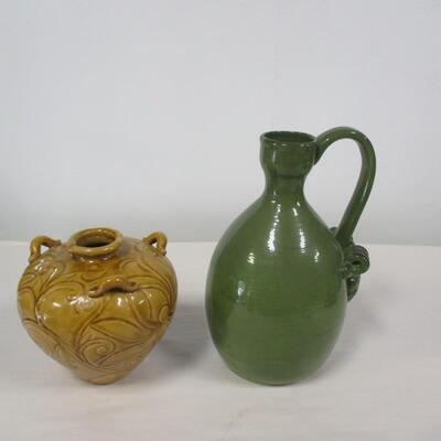 Ceramic Pitcher & Vase
