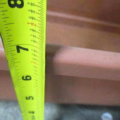 Plastic Planters  (with channels in the bottom that allows them to fit over a porch railing)