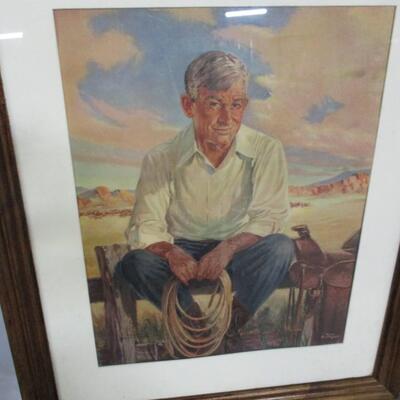 Framed Print By Frank Forstneger Of Will Rogers, the â€˜Cowboy Philosopherâ€™