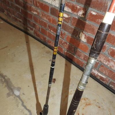 Fiberglass fishing poles