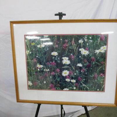 Signed Charlotte Tell Art "Wildflowers"